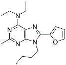 9-BUTYL-N,N-DIETHYL-8-(FURAN-2-YL)-2-METHYL-9H-PURIN-6-AMINE Struktur