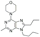 9-BUTYL-2-METHYL-6-MORPHOLINO-8-PROPYL-9H-PURINE Struktur