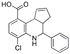 6-CHLORO-3A,4,5,9B-TETRAHYDRO-4-PHENYL-3H-CYCLOPENTA[C]QUINOLINE-9-CARBOXYLIC ACID Struktur