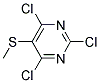 5-(METHYLTHIO)-2,4,6-TRICHLOROPYRIMIDINE Struktur