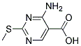 4-AMINO-2-(METHYLTHIO)PYRIMIDINE-5-CARBOXYLIC ACID Struktur