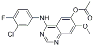 4-(3-CHLORO-4-FLUOROPHENYLAMINO)-7-METHOXYQUINAZOLIN-6-YL ACETATE Struktur