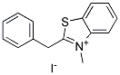 3-METHYL-2-(PHENYLMETHYL)-BENZOTHIAZOLIUM IODIDE Struktur