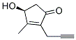 (S)-4-HYDROXY-3-METHYL-2-(2-PROPYNYL)-CYCLOPENT-2-ENONE Struktur