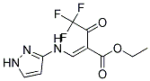 ETHYL 3-(1H-PYRAZOL-3-YLAMINO)-2-(2,2,2-TRIFLUOROACETYL)ACRYLATE, TECH Struktur