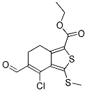 ETHYL 4-CHLORO-5-FORMYL-3-(METHYLTHIO)-6,7-DIHYDRO-2-BENZOTHIOPHENE-1-CARBOXYLATE, TECH Struktur