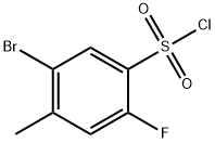 5-BROMO-2-FLUORO-4-METHYLBENZENESULFONYL CHLORIDE Struktur