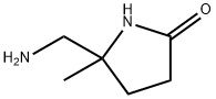 5-(AMINOMETHYL)-5-METHYLPYRROLIDIN-2-ONE Struktur