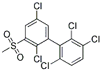 3-METHYLSULFONYL-2,2',3',5,6'-PENTACHLOROBIPHENYL Struktur