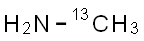 METHYL-13C-AMINE (GAS) 99 ATOM% 13C Struktur