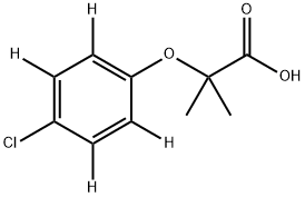 CLOFIBRIC-D4 ACID Struktur