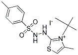 3-(TERT-BUTYL)-4-METHYL-2-{2-[(4-METHYLPHENYL)SULPHONYL]HYDRAZINO}-1,3-THIAZOL-3-IUM IODIDE Struktur