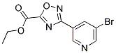 ETHYL 3-(5-BROMOPYRIDIN-3-YL)-1,2,4-OXADIAZOLE-5-CARBOXYLAT Struktur