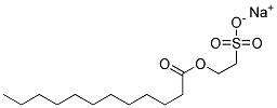 sodium 2-sulphonatoethyl laurate  Struktur