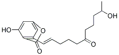 6-(10-Hydroxy-6-oxo-trans-1-undecenyl)-2,4-dihydroxybenzoic acid lactone Struktur