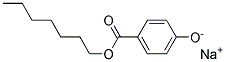 4-Hydroxybenzoic acid heptyl ester sodium salt  Struktur