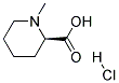 (R)-1-Methylpiperidine-2-carboxylic acid hydrochloride Struktur