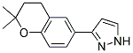 3-(2,2-DIMETHYL-3,4-DIHYDRO-2H-CHROMEN-6-YL)-1H-PYRAZOLE Struktur