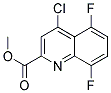 Methyl 4-Chloro-5,8-Difluoro-2-Quinoline-Carboxylate Struktur