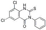 6,8-Dichloro-3-phenyl-2-thioxo-2,3-dihydro-1H-quinazolin-4-one Struktur