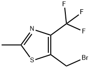 5-(Bromomethyl)-2-methyl-4-(trifluoromethyl)-1,3-thiazole Struktur