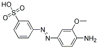 3,4 Amino-3-Methoxy-Phenyl Azo Benzene Sulphonic Acid Struktur