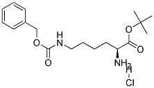 N-EPSILON-CBZ-L-LYSINE TERT-BUTYL ESTER HYDROCHLORIDE Struktur