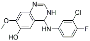 4-(3-CHLORO-4-FLUORO-PHENYLAMINO)-7-METHOXY-3,4-DIHYDRO-QUINAZOLIN-6-OL Struktur