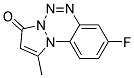 8-FLUORO-1-METHYL-3H-PYRAZOLO[1,2-A]BENZO[1,2,3,4]-TETRAZIN-3-ONE Struktur