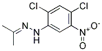 N-(2,4-DICHLORO-5-NITRO-PHENYL)-N'-ISOPROPYLIDENE-HYDRAZINE Struktur