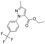 3-METHYL-1-[4-(TRIFLUOROMETHYL)PHENYL]-1H-PYRAZOLE-5-CARBOXYLIC ACID ETHYL ESTER Struktur