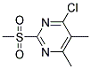 4-CHLORO-2-METHANESULFONYL-5,6-DIMETHYL-PYRIMIDINE Struktur