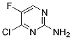 4-CHLORO-5-FLUORO-2-PYRIMIDINAMINE Struktur