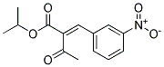 Isopropyl 2-(3-Nitrobenzylidene)-Acetoacetate Struktur