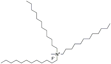 Tridodecyl methyl ammonium fluoride Struktur