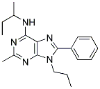 N-SEC-BUTYL-2-METHYL-8-PHENYL-9-PROPYL-9H-PURIN-6-AMINE Struktur