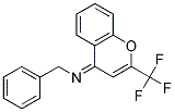 N-BENZYL-N-[2-TRIFLUOROMETHYL-4H-CHROMEN-4-YLIDENE]AMINE Struktur