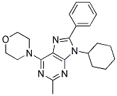 9-CYCLOHEXYL-2-METHYL-6-MORPHOLINO-8-PHENYL-9H-PURINE Struktur