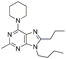 9-BUTYL-2-METHYL-6-(PIPERIDIN-1-YL)-8-PROPYL-9H-PURINE Struktur