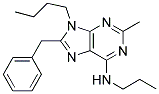 8-BENZYL-9-BUTYL-2-METHYL-N-PROPYL-9H-PURIN-6-AMINE Struktur