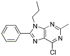 6-CHLORO-2-METHYL-8-PHENYL-9-PROPYL-9H-PURINE Struktur