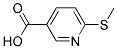 6-(METHYLTHIO)PYRIDINE-3-CARBOXYLIC ACID Struktur