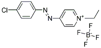 4-[(P-CHLOROPHENYL)AZO]-1-ETHYL-PYRIDINIUM TETRAFLUOROBORATE Struktur