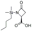 (4S)-N-(1-BUTYLDIMETHYLSILYL)AZETIDIN-2-ONE-4-CARBOXYLIC ACID Struktur