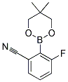 3-FLUORO-2-(5,5-DIMETHYL-1,3,2-DIOXABORINAN-2-YL)BENZONITRILE Structure