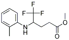 5,5,5-TRIFLUORO-4-O-TOLYLAMINO-PENTANOIC ACID METHYL ESTER Struktur