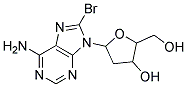 5-(6-AMINO-8-BROMO-9H-PURIN-9-YL)-2-(HYDROXYMETHYL)TETRAHYDROFURAN-3-OL, TECH Struktur