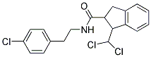 N-(4-CHLOROPHENETHYL)-1-(DICHLOROMETHYL)INDANE-2-CARBOXAMIDE, TECH Struktur