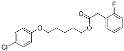 5-(4-CHLOROPHENOXY)PENTYL 2-(2-FLUOROPHENYL)ACETATE, TECH Struktur