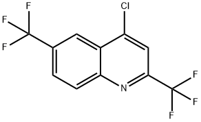 4-CHLORO-2,6-BIS(TRIFLUOROMETHYL)QUINOLINE Struktur